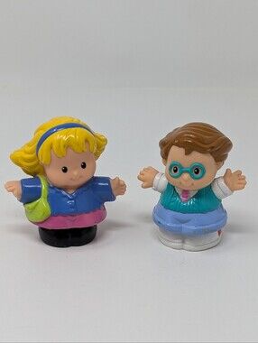 Fisher Price Little People Sarah Lynn Purse Boy Glasses